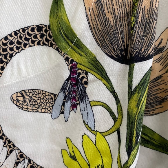 By Anthropologie Flannel Buttondown Pajama Top blouse L NEW NWT - Picture 10 of 14